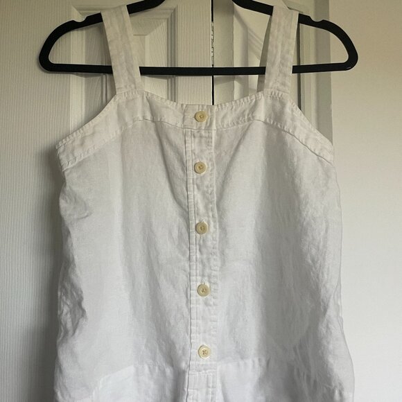Everlane The Linen Picnic Top in White - Picture 4 of 4